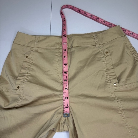Chico’s Bermuda Shorts Size 00 (US 0/XS) Khaki Stretch Utility Casual - Picture 12 of 15